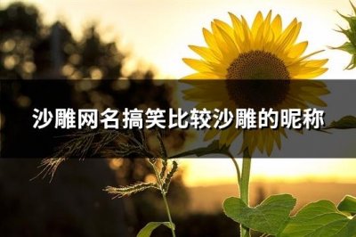 ​沙雕网名搞笑比较沙雕的昵称(精选197个)